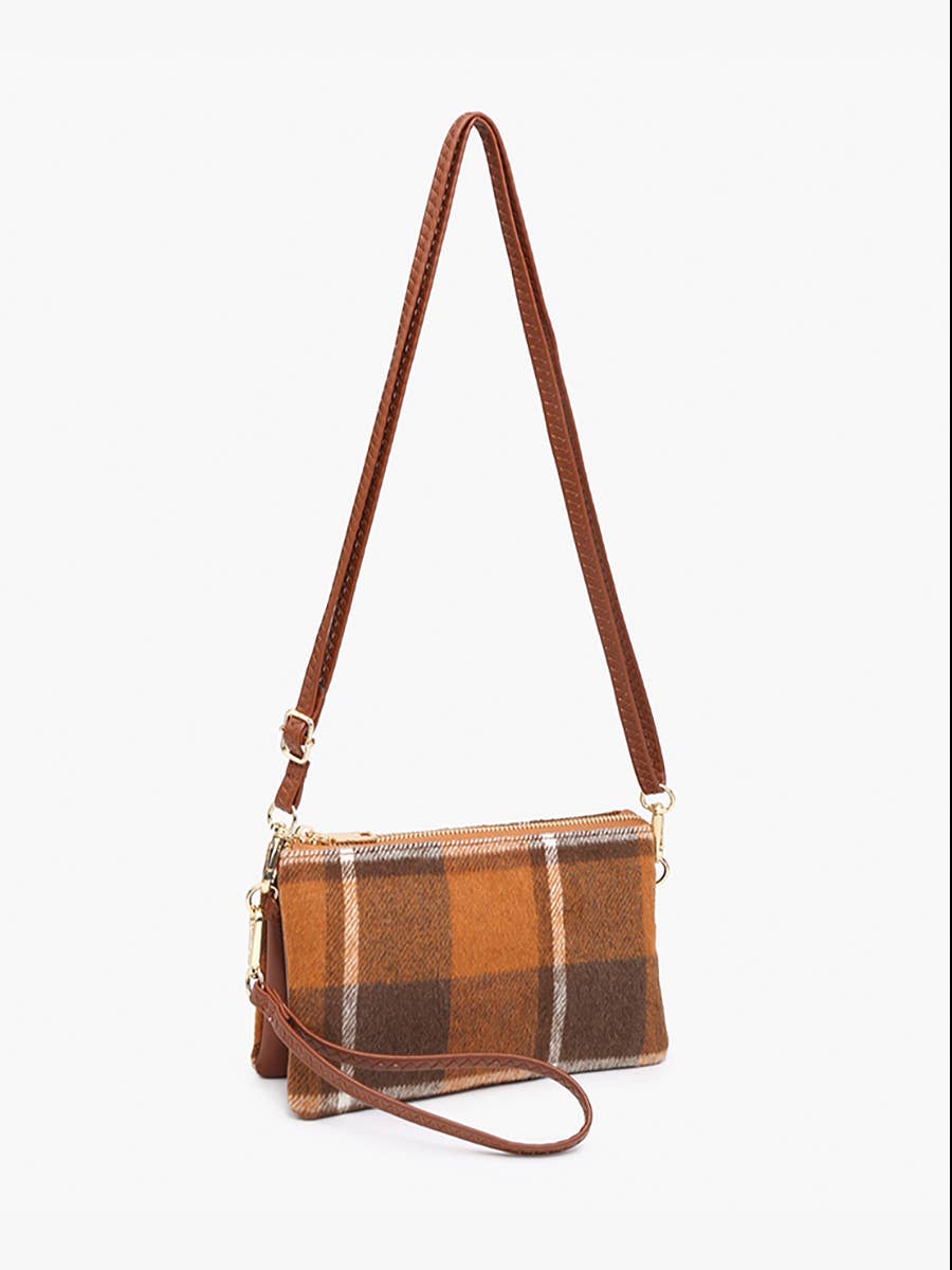 Riley Plaid Crossbody/Wristlet