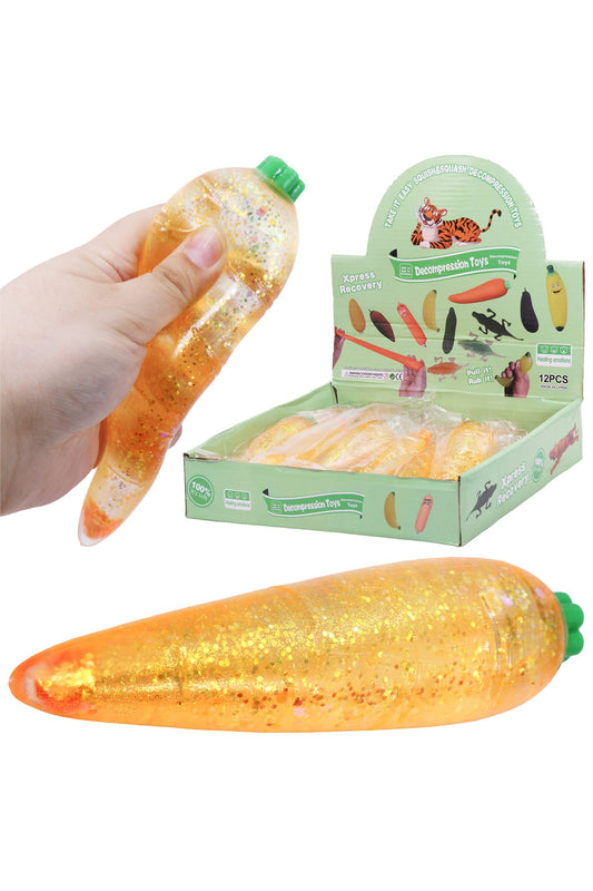 Glitter Carrot Maltose Squishy