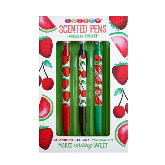 FRESH FRUIT SCENTED PEN SET