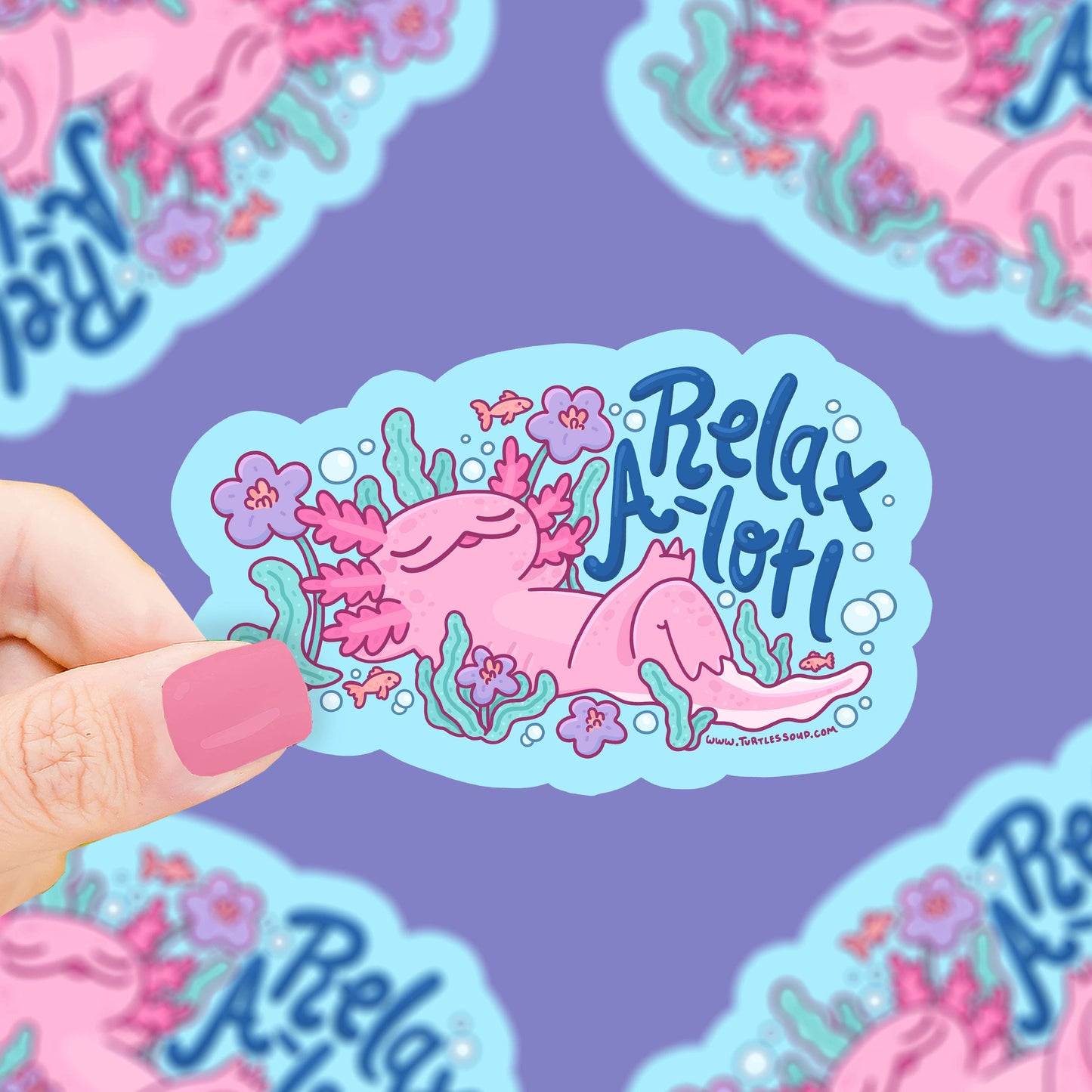 Relax Alotl Sticker