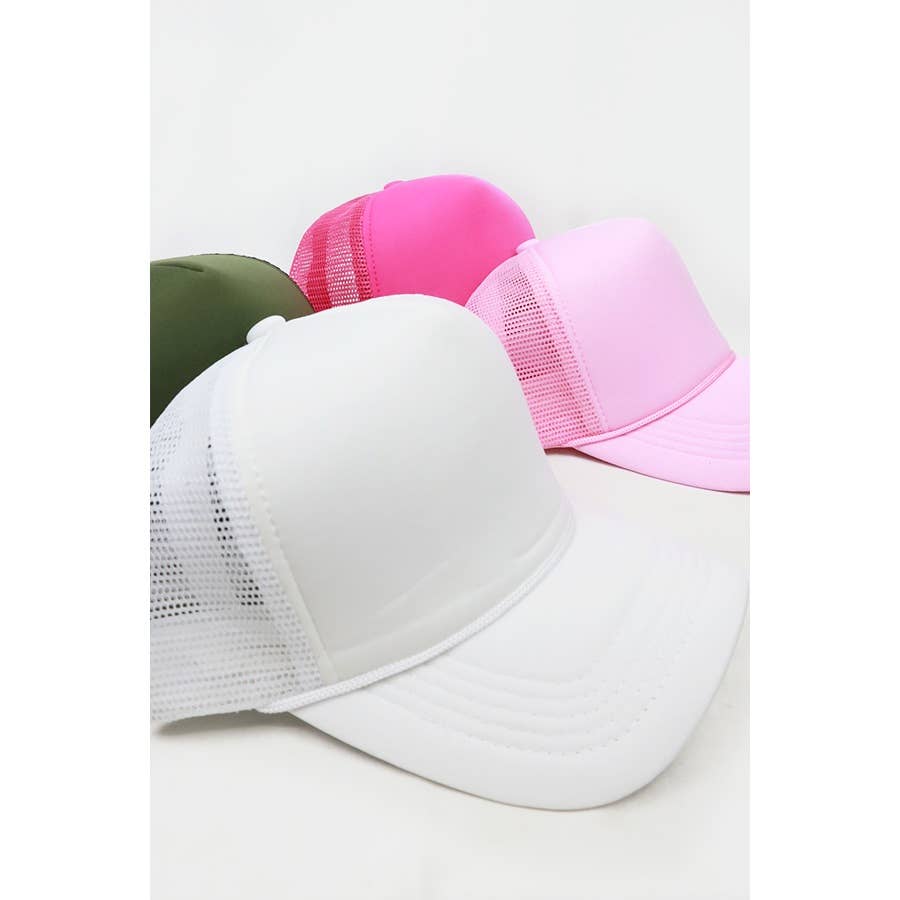 Classic Foam Trucker Hat Summer Mesh Rope Cap