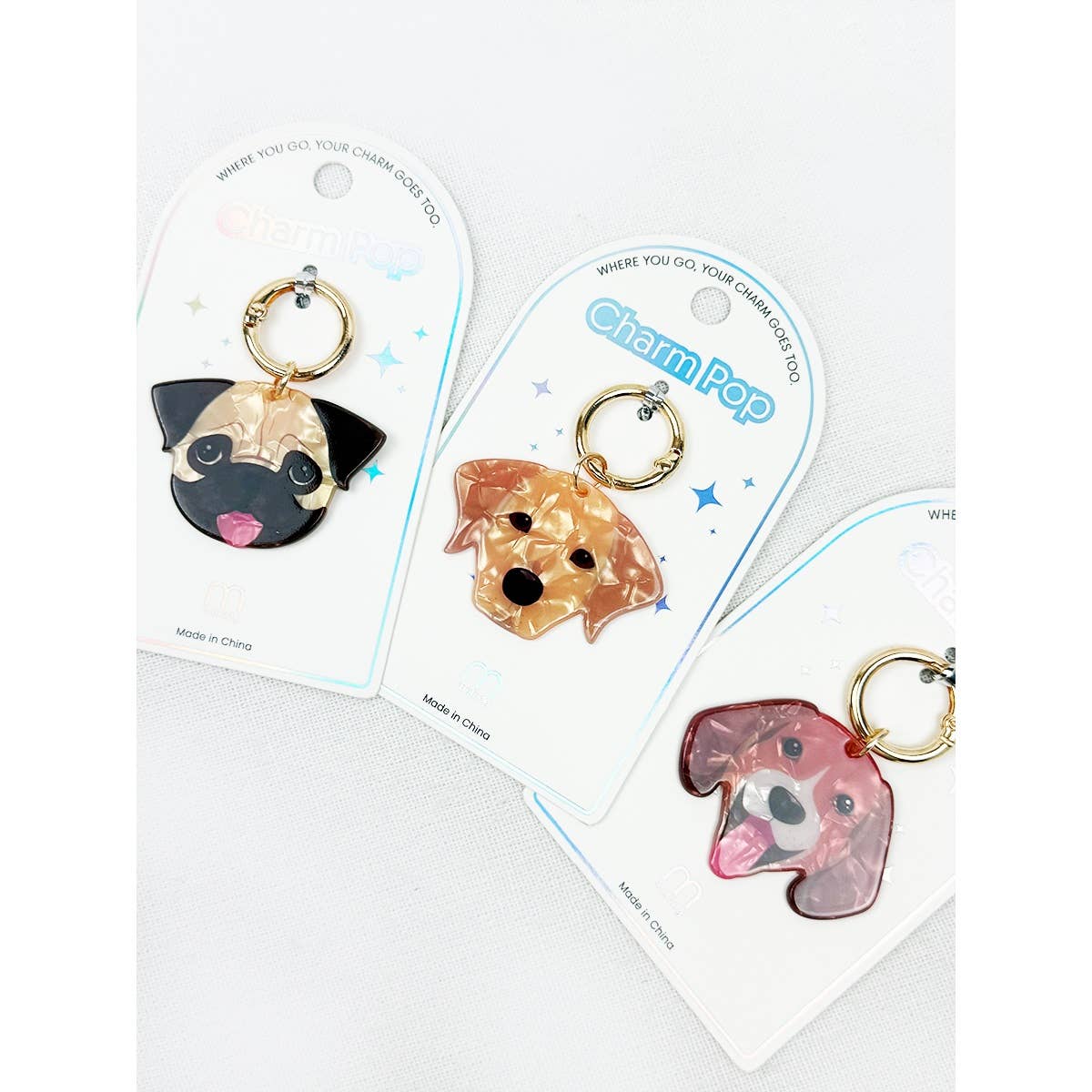 Cute Puppy Key Charm