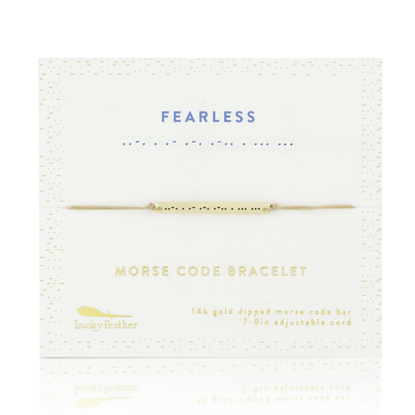 Morse Code Bar Bracelet - FEARLESS