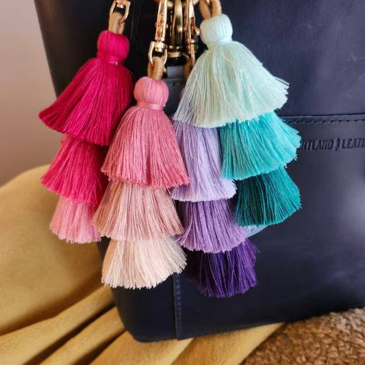 3 Tiered Large Ombre Tassel with Clasp