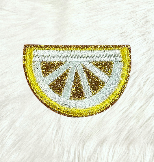 Glitter Lemon Wedge Patch