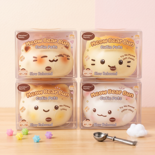 Meow Bear Bun Squishy