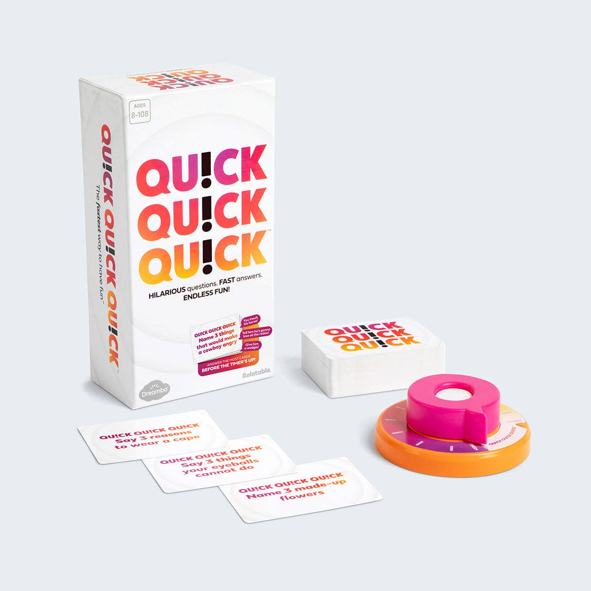 QU!CK QU!CK QU!CK, Party Game for kids and adults ages 8+