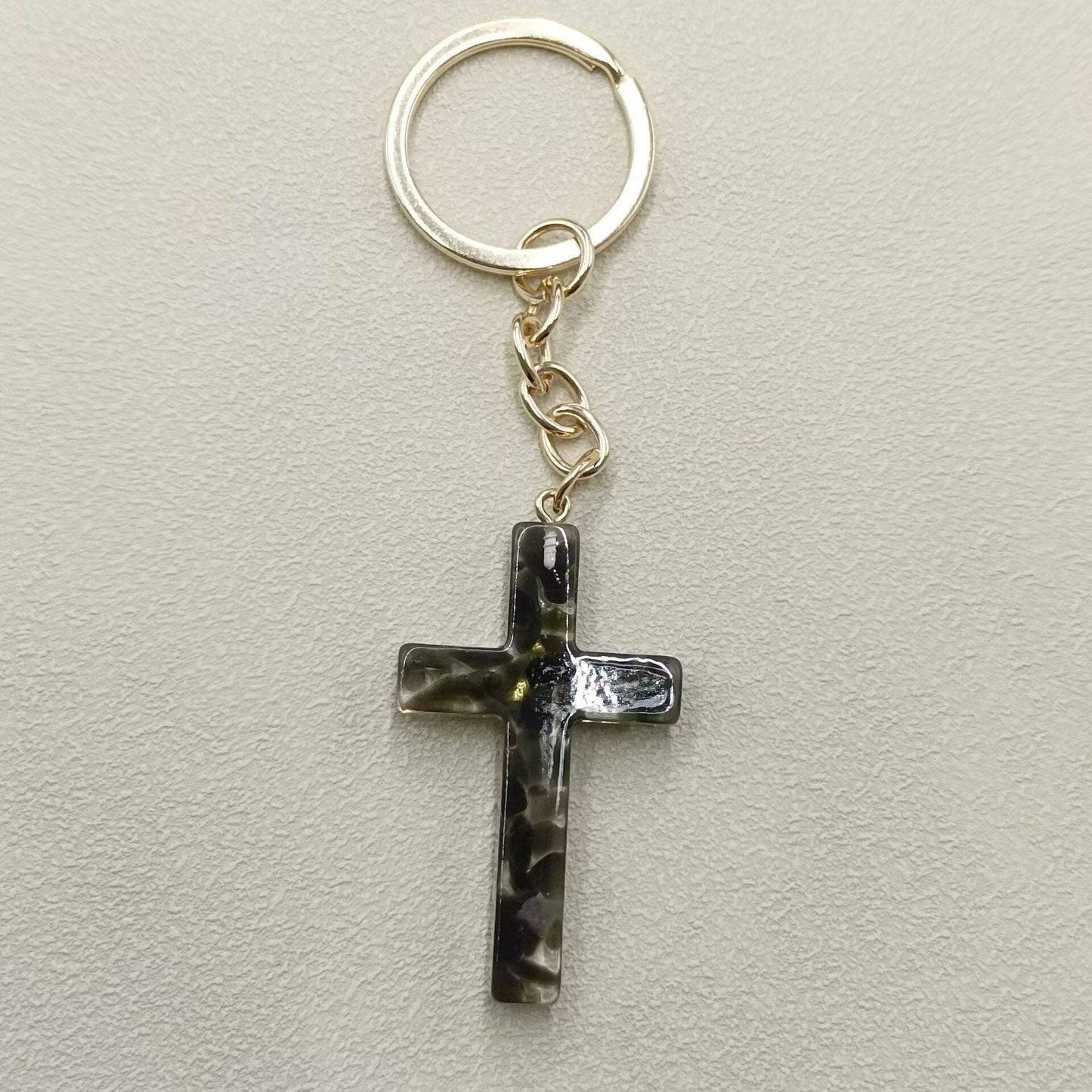 Cross Charm Keychain