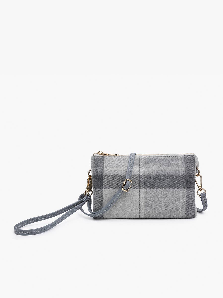 Riley Plaid Crossbody/Wristlet
