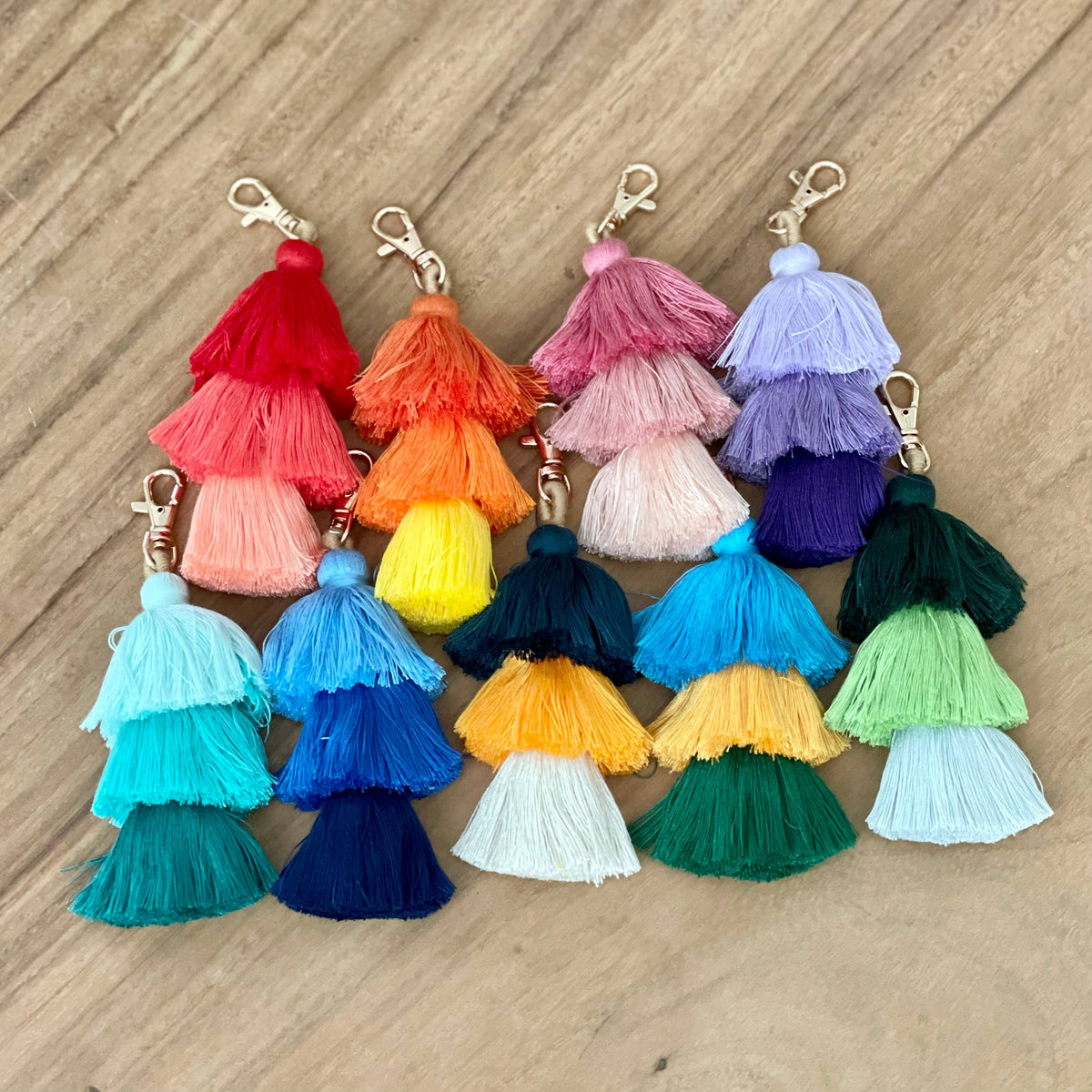 3 Tiered Large Ombre Tassel with Clasp