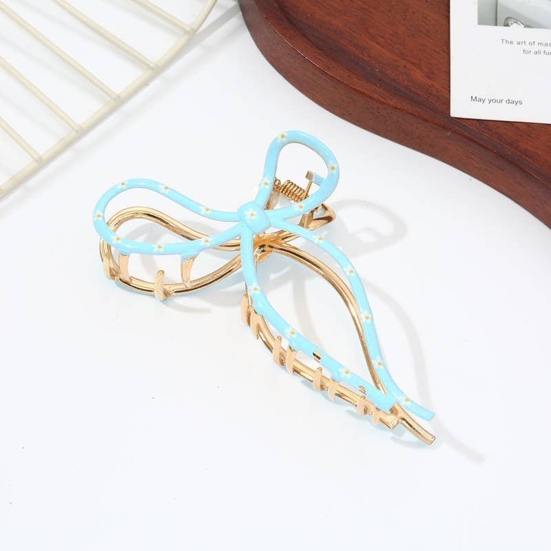 Floral Coquette Hair Claw Clips
