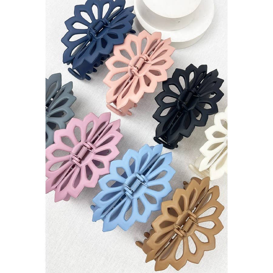 Matte SnowFlake Hair Claw