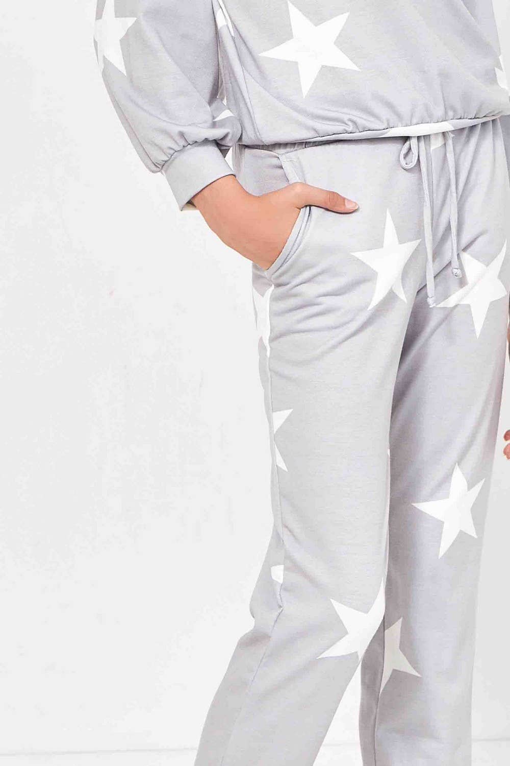 Star Print Sweatpants