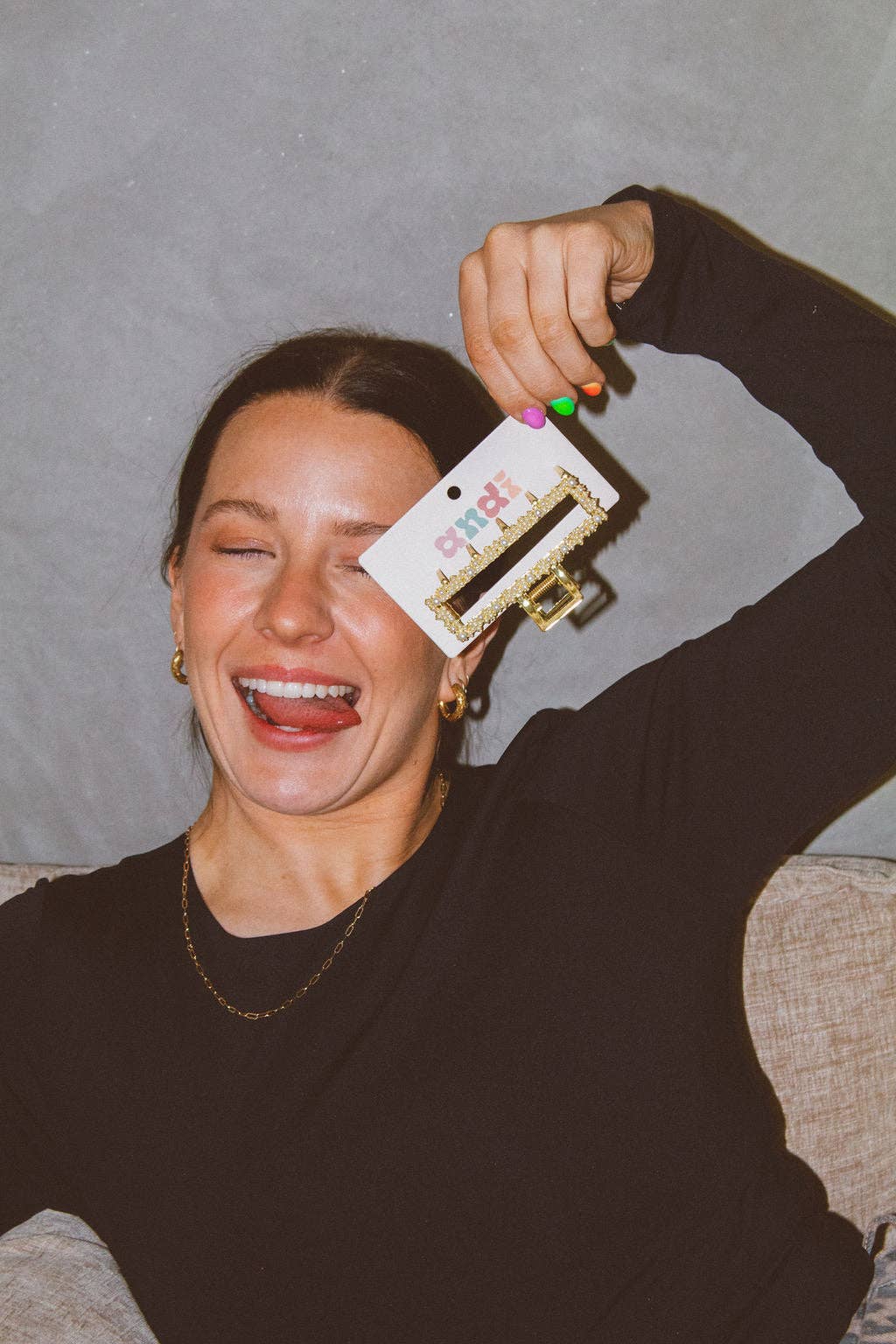 Pearl Rectangle Claw Clip