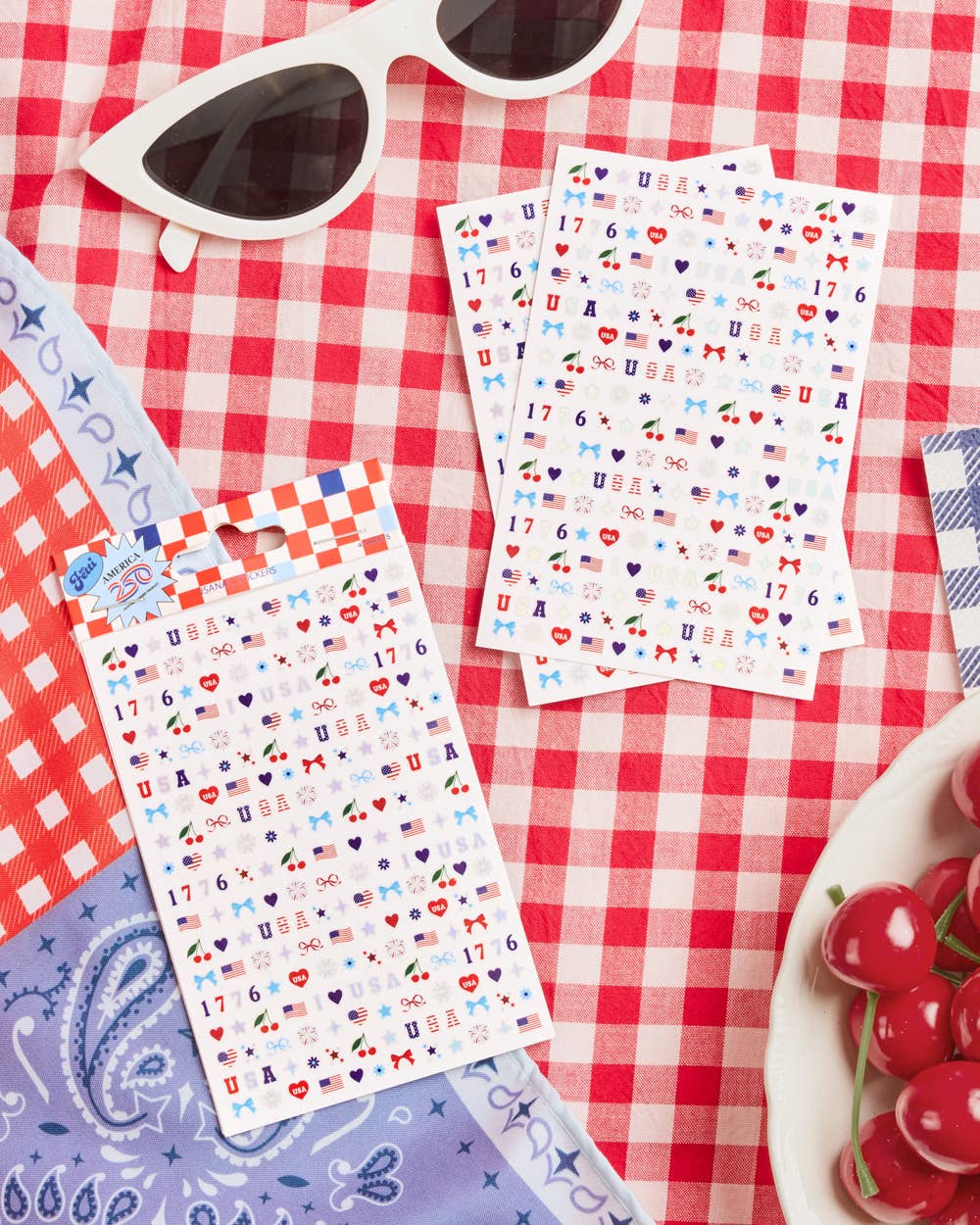 America 250 Nail Stickers
