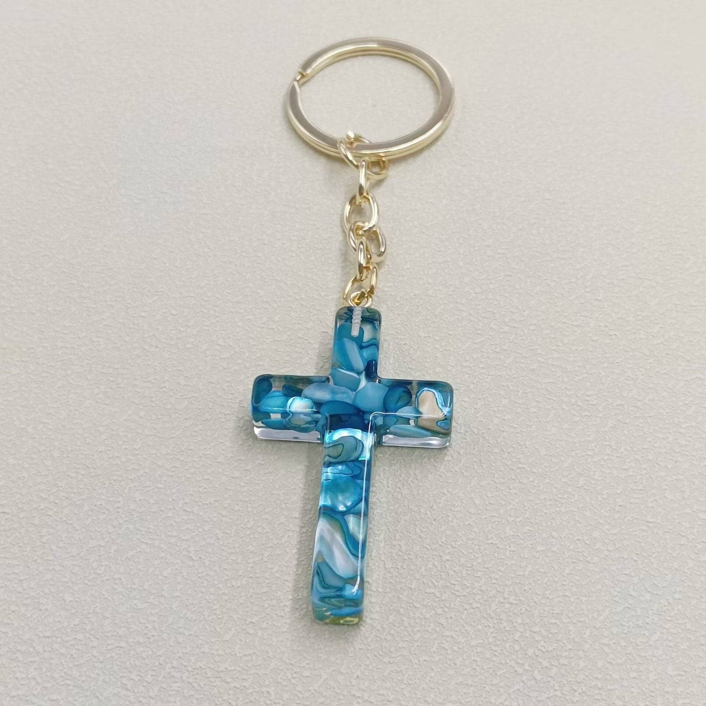 Cross Charm Keychain