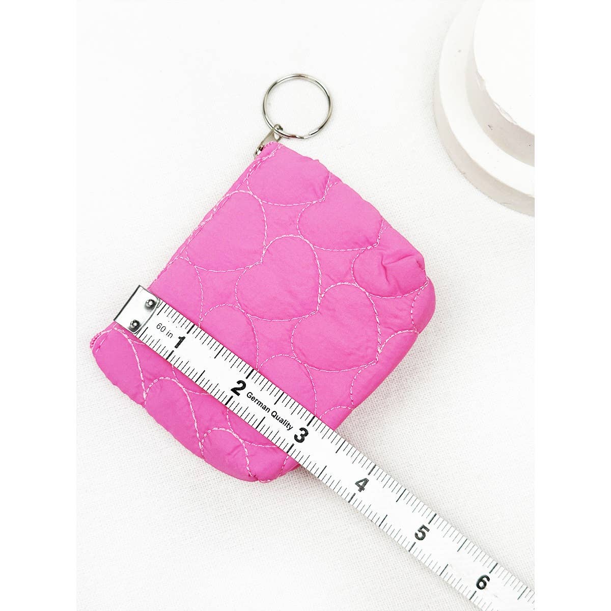 Heart Embossed Coin Purse