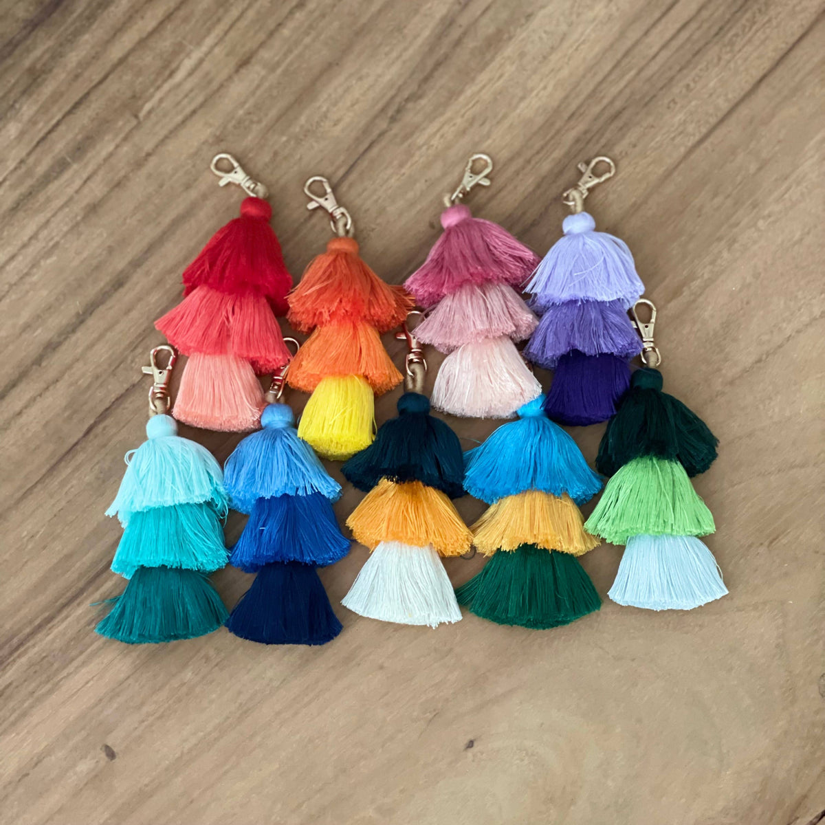 3 Tiered Large Ombre Tassel with Clasp