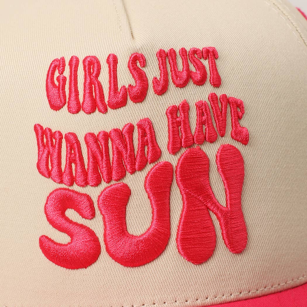Girls Just Wanna Have Sun Hat