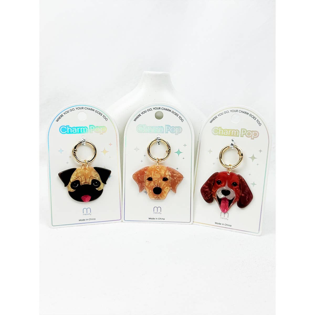 Cute Puppy Key Charm
