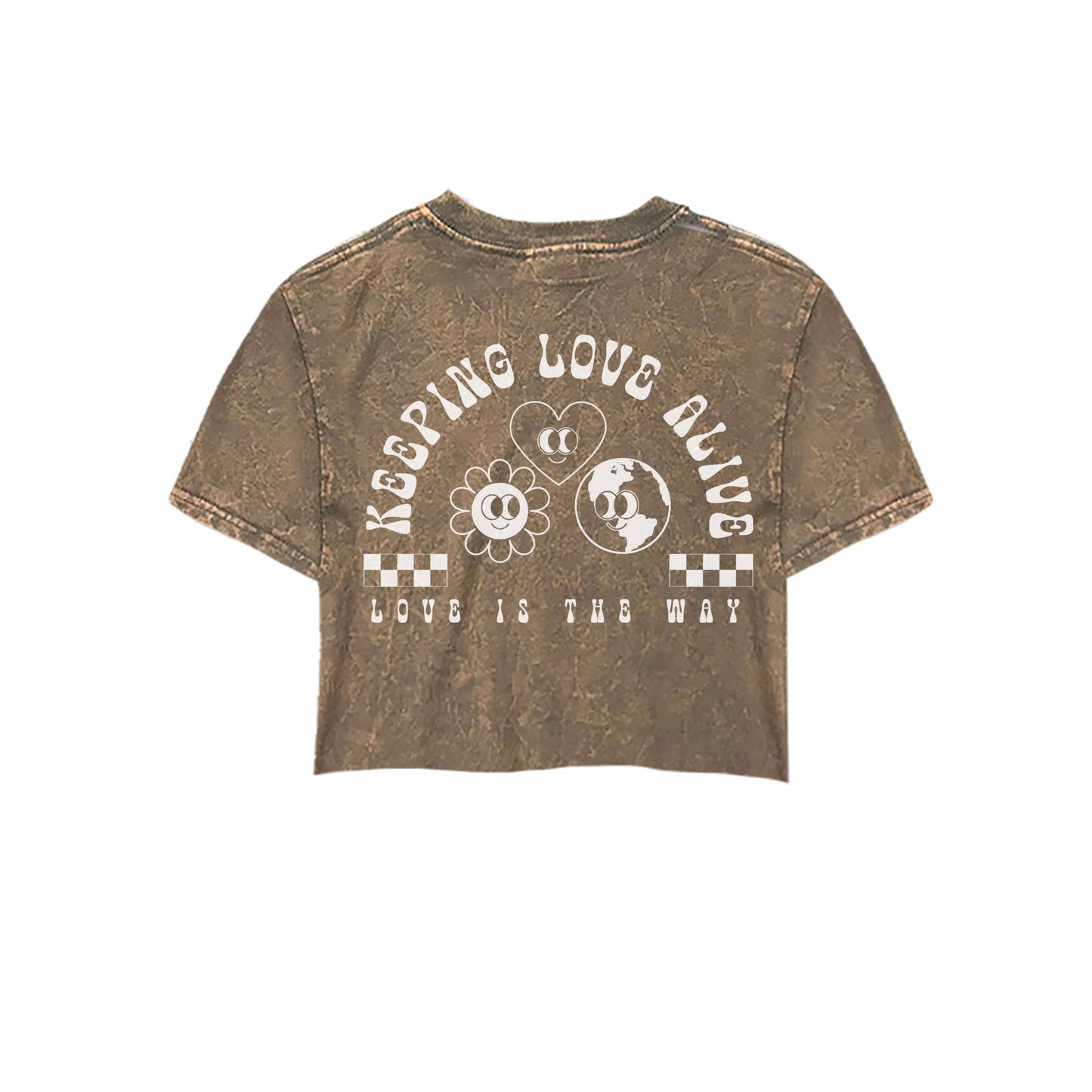 Kid's Keeping Love Alive Crop T-shirt-Girls