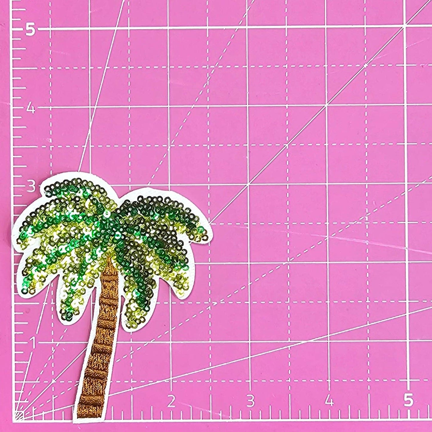 Palm Tree Sequin Patch