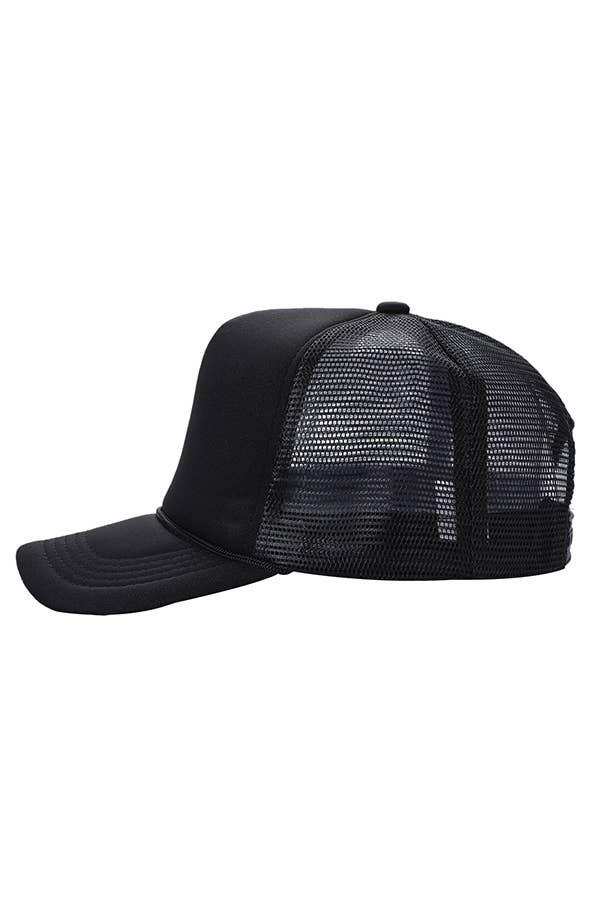 Classic Foam Trucker Hat Summer Mesh Rope Cap