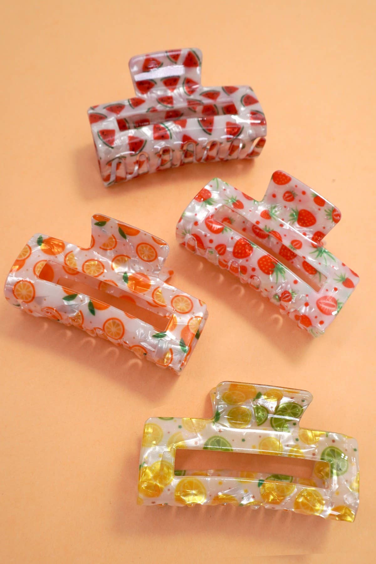 FRUIT HAIR CLAW CLIPS