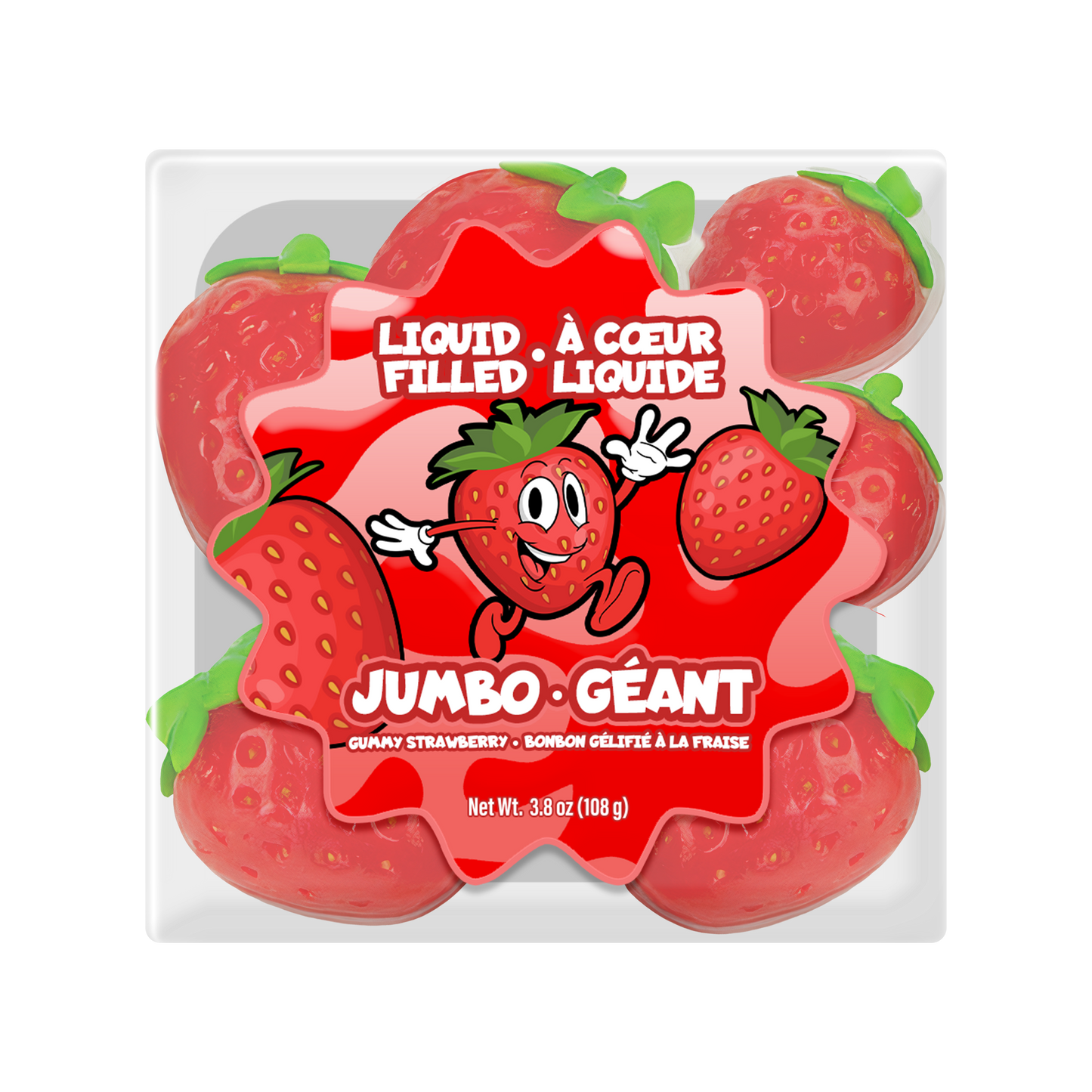 Filled Strawberry Gummy Candy