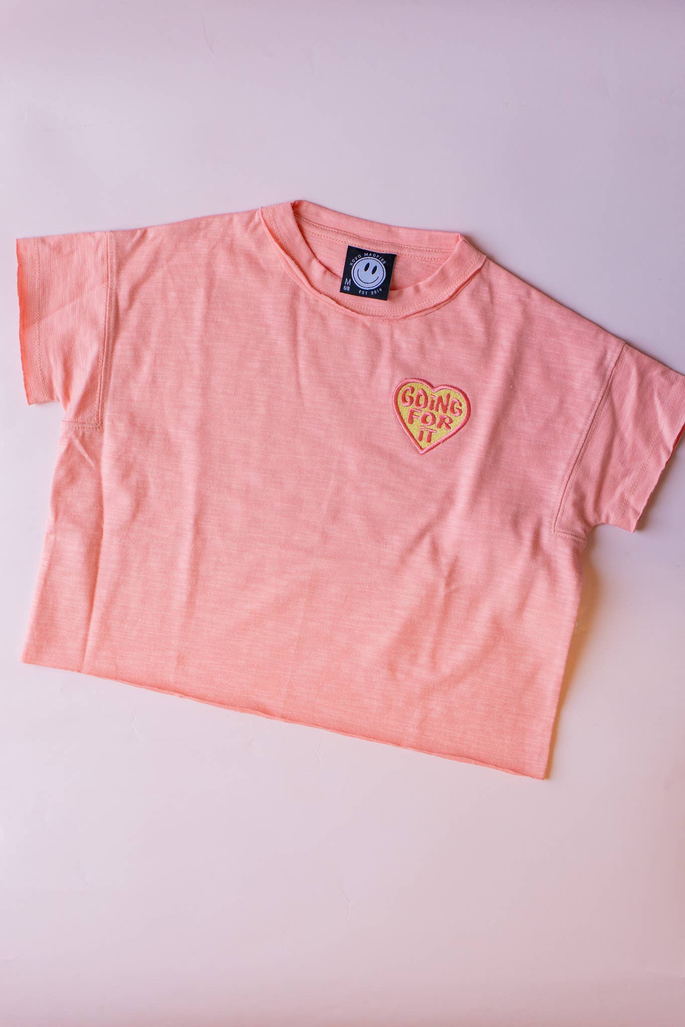 XOXO by magpies | Coral Patched Boxy T