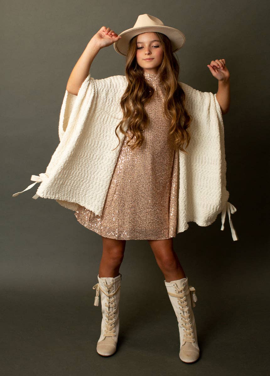 Kid's Antonietta Cardigan in Cream