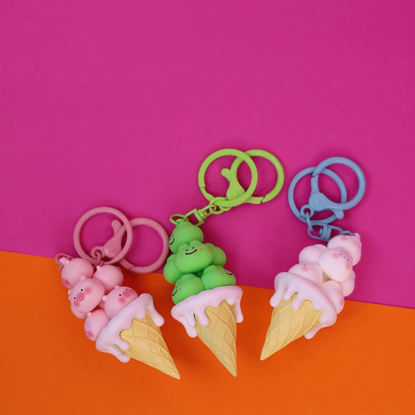 Stacking Cubs Sundae Keychain Set-12 pc