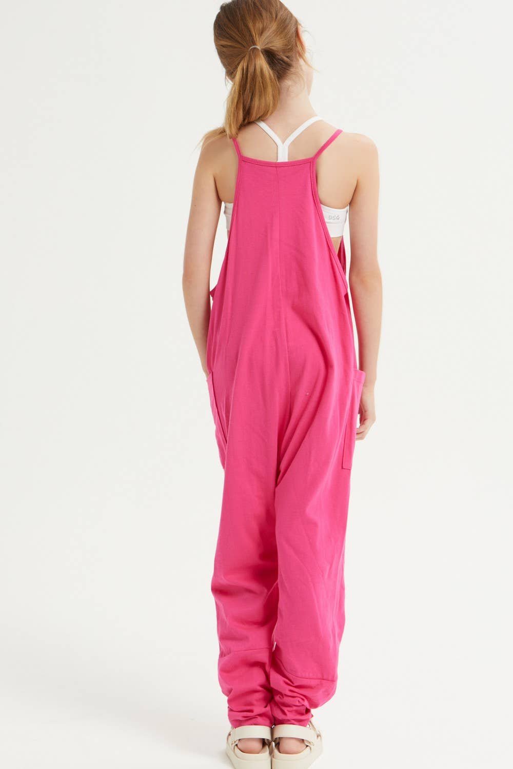 Drop Crotch Sleeveless Jumpsuit /Overall /Onesie