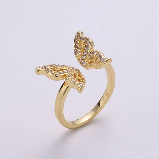 Open Butterfly Ring