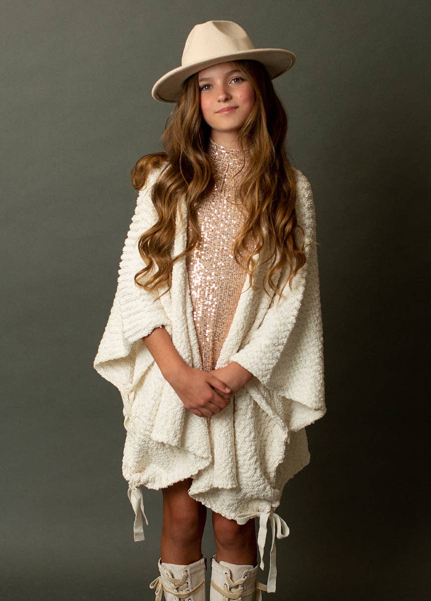 Kid's Antonietta Cardigan in Cream