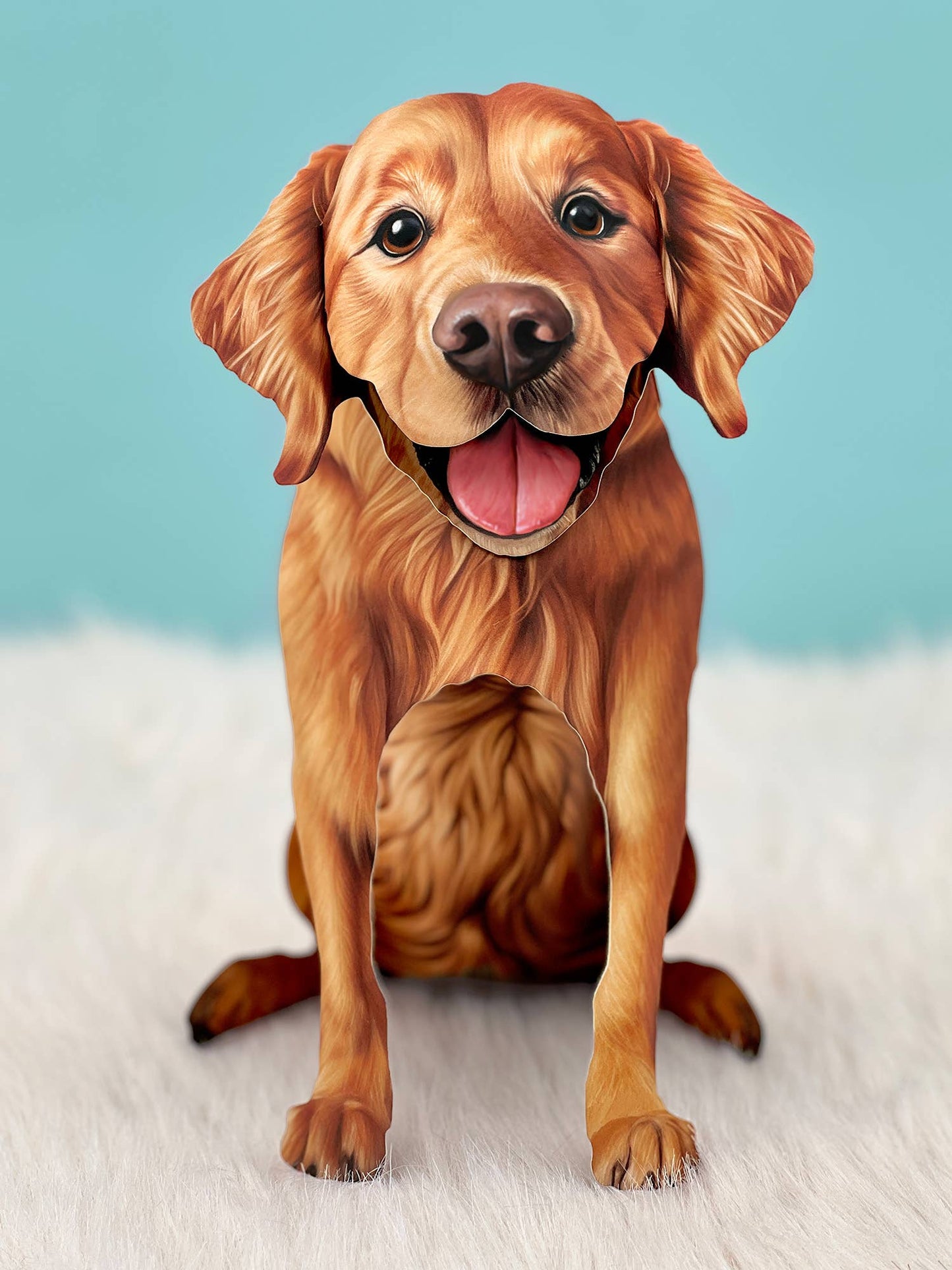 Golden Retriever Pop Up Greeting Card