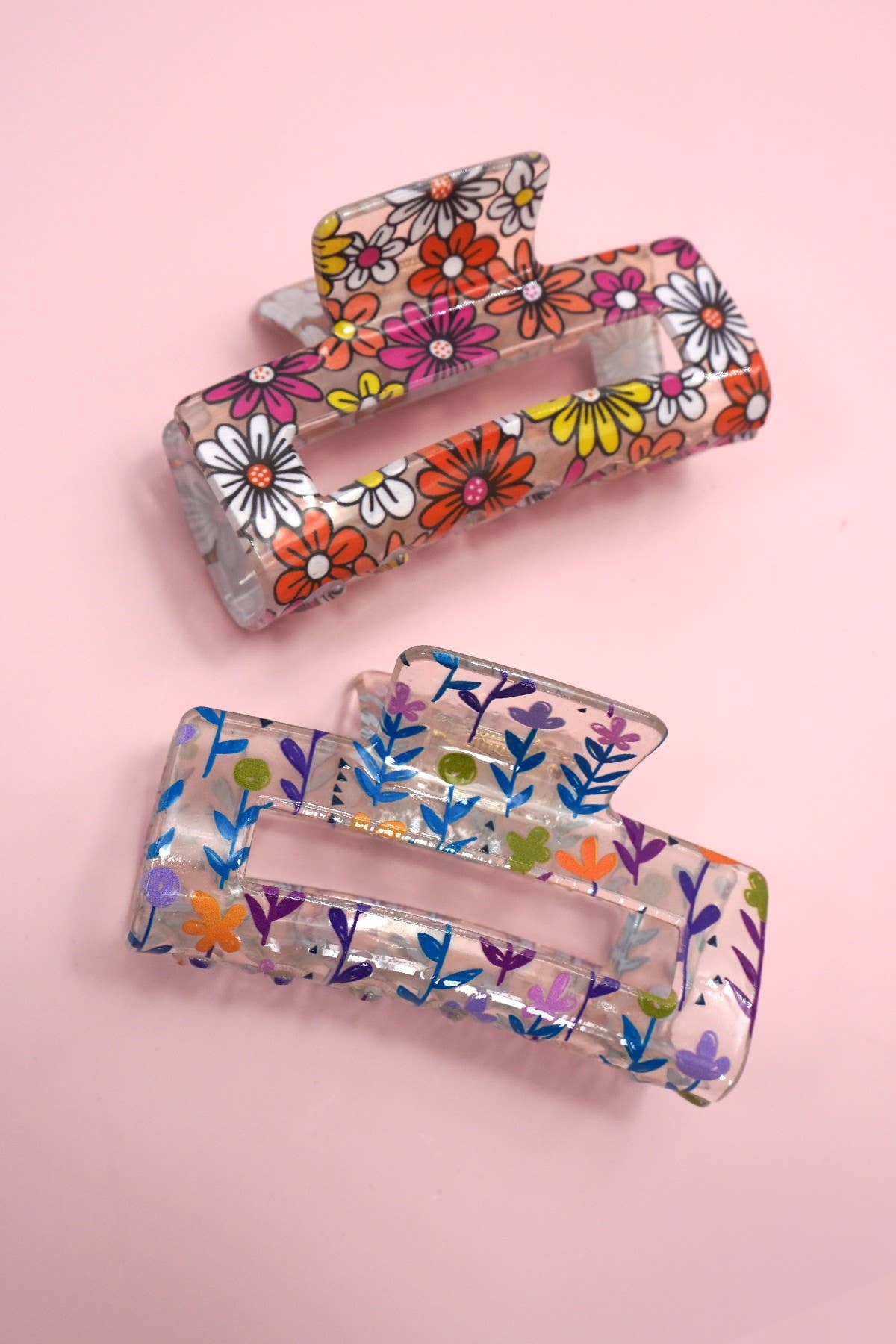JUMBO FLORAL SUNFLOWER CLIPS