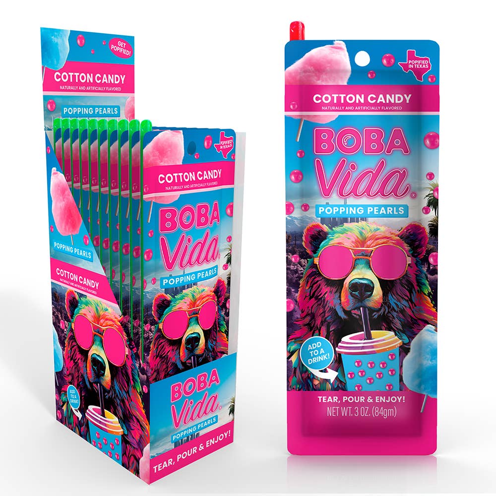 BobaVida Popping Boba - Cotton Candy