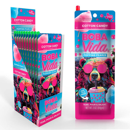 BobaVida Popping Boba - Cotton Candy