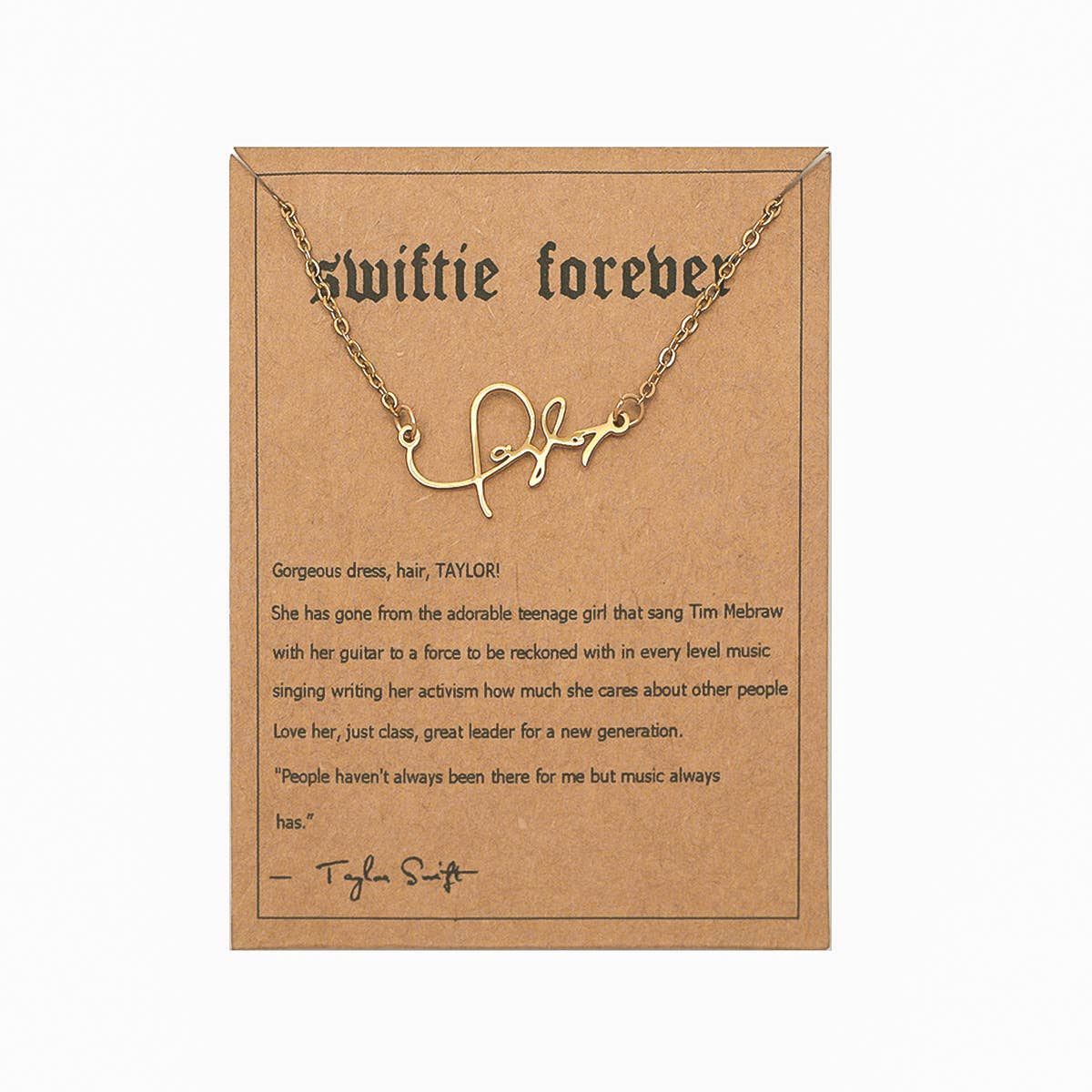 Taylor swift FEARLESS necklace