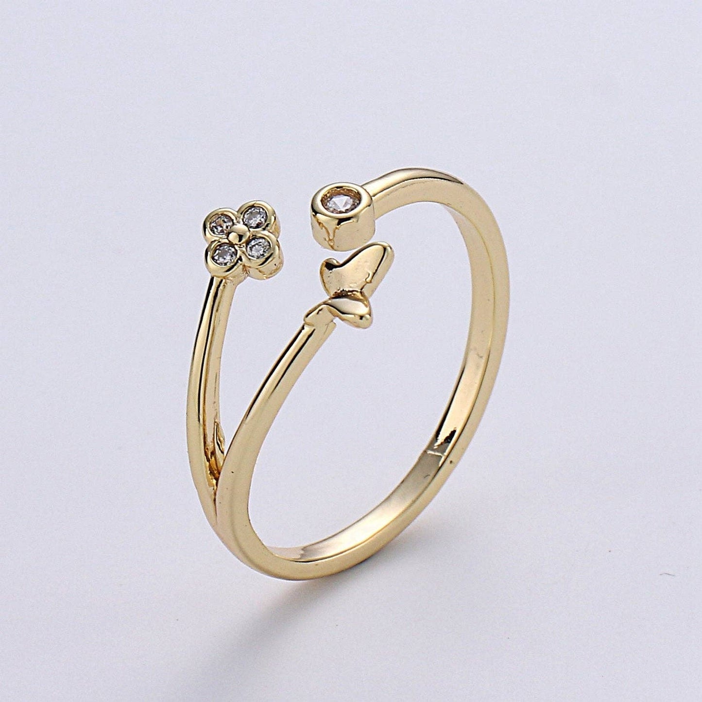Gold Butterfly Ring
