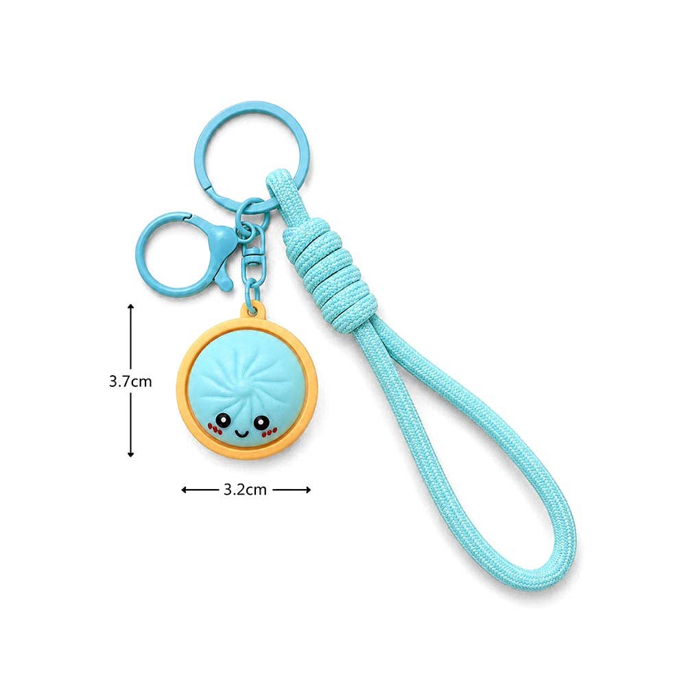 Dumpling Fidget Clicker Bag Charm Keychain