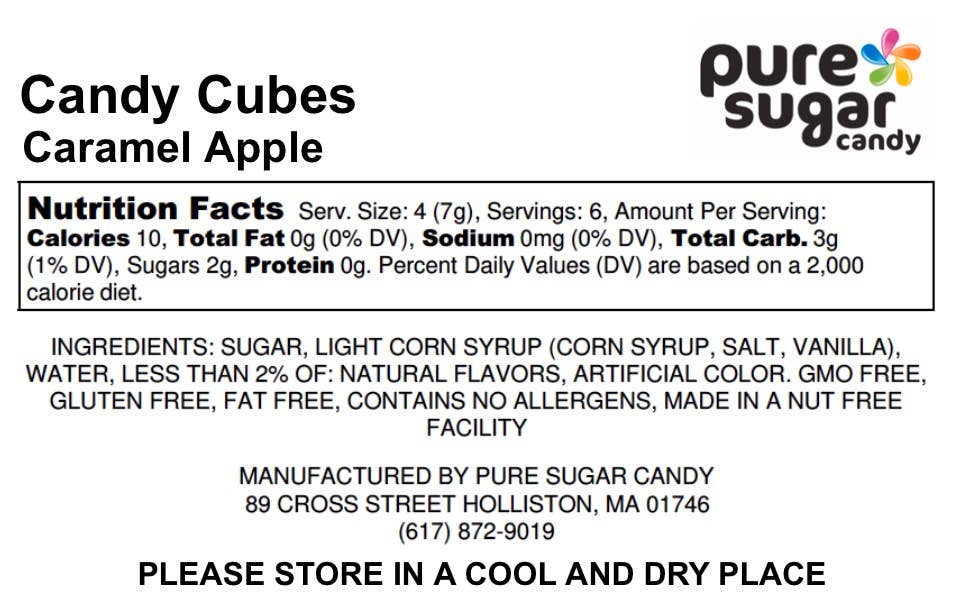 Caramel Apple - Hard Candy Cubes