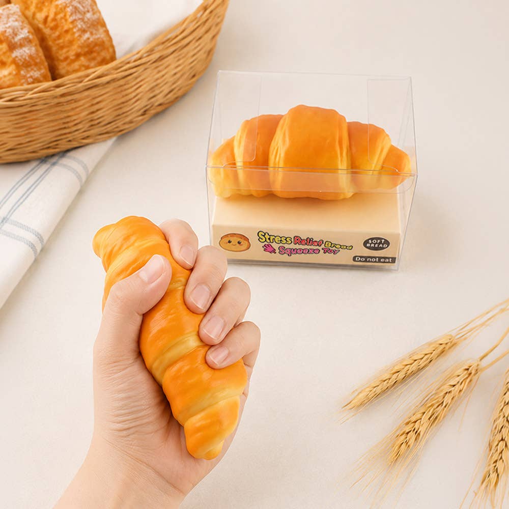 Croissant Squishy Stress Relief Toy