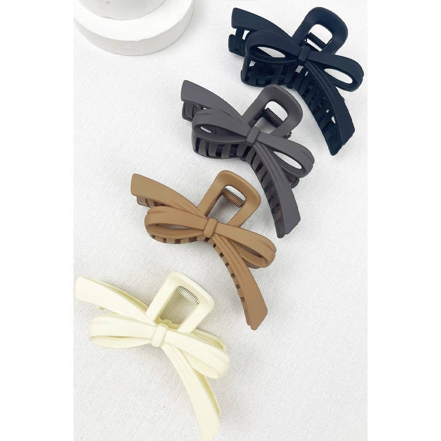 Knotted Bow Hair Clip Claw