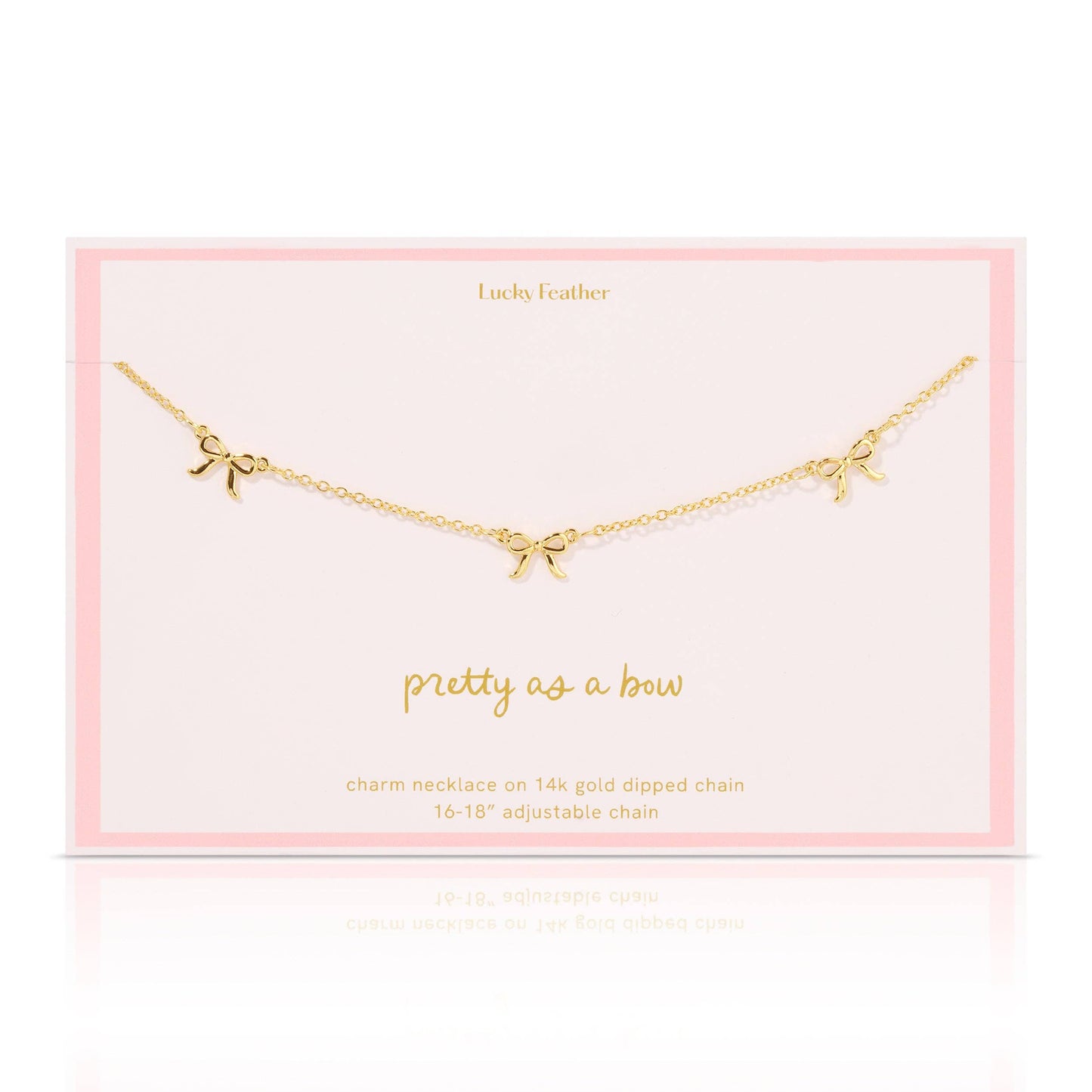 Beautiful Bows - 3 Bow Necklace - Gold