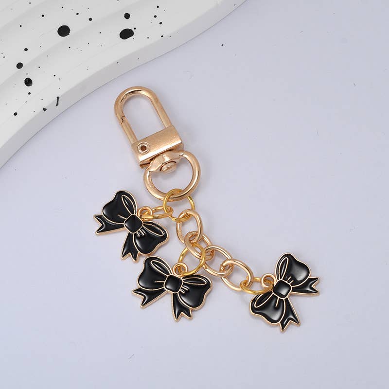 Three Mini Bow Keychain