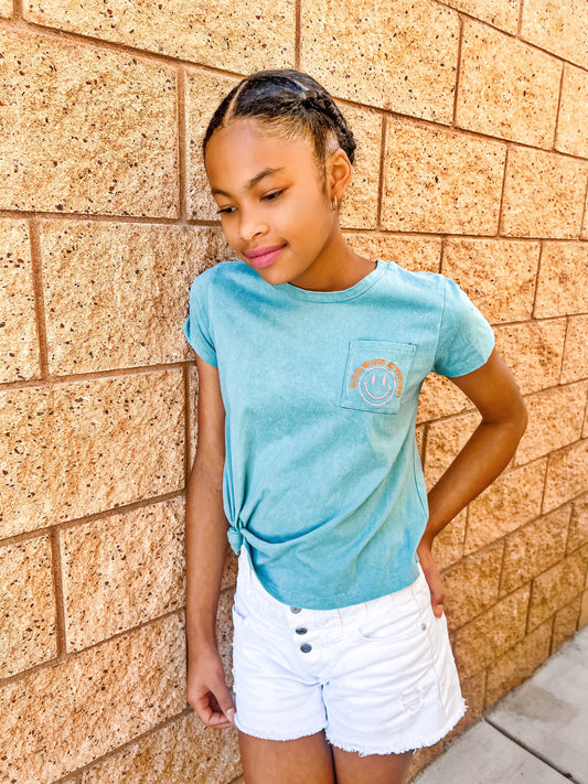 Good mood attitude happy face tee