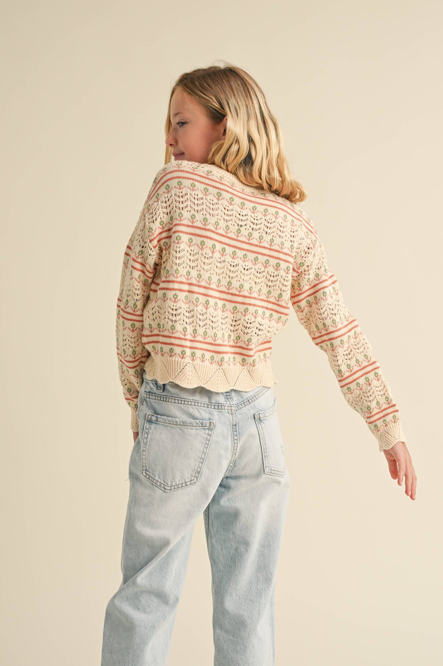 POINTELLE KNITWEAR PULL OVER