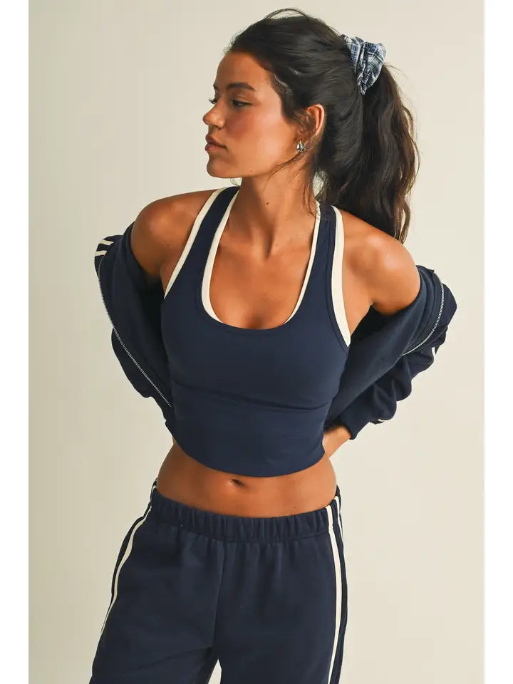 Double layered racerback tank top